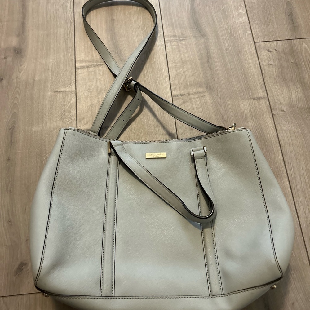 Kate Spade Light Gray Shoulder Bag